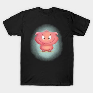 pink cartoon monster T-Shirt